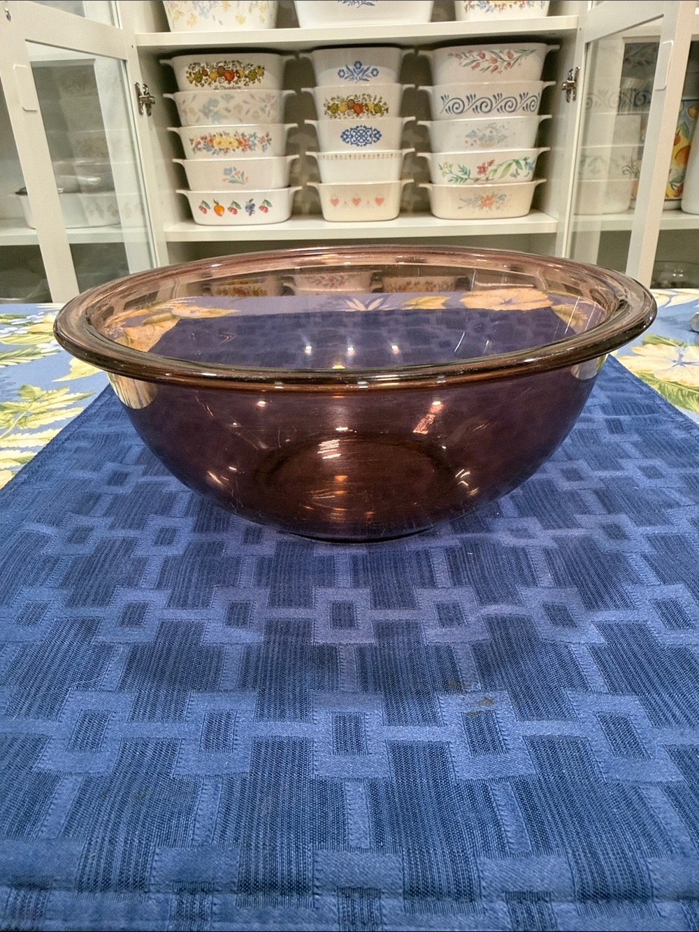 Pyrex 323 1.5 L Glass Mixing Bowl Purple ish Color